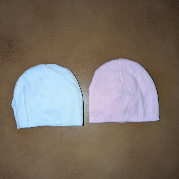 🐲3 FOR $9🦄 Set of 2 Girls Bow Accent Skull Cap Stretchy Hat Beanie Cap - Picture 2 of 2